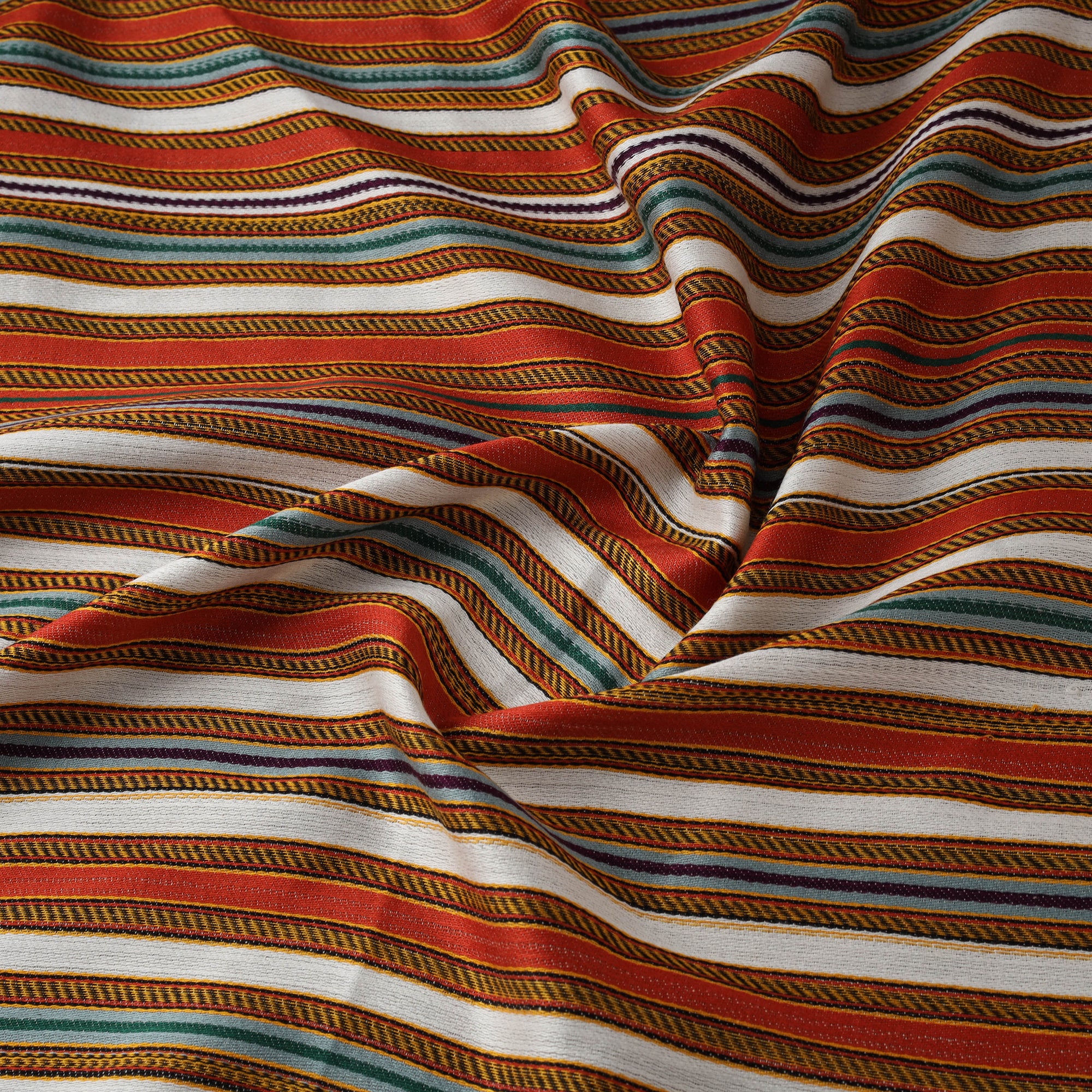 Pure Handloom Silk Cotton Mashru Fabric (Width - 22 in) 05 - Image 3