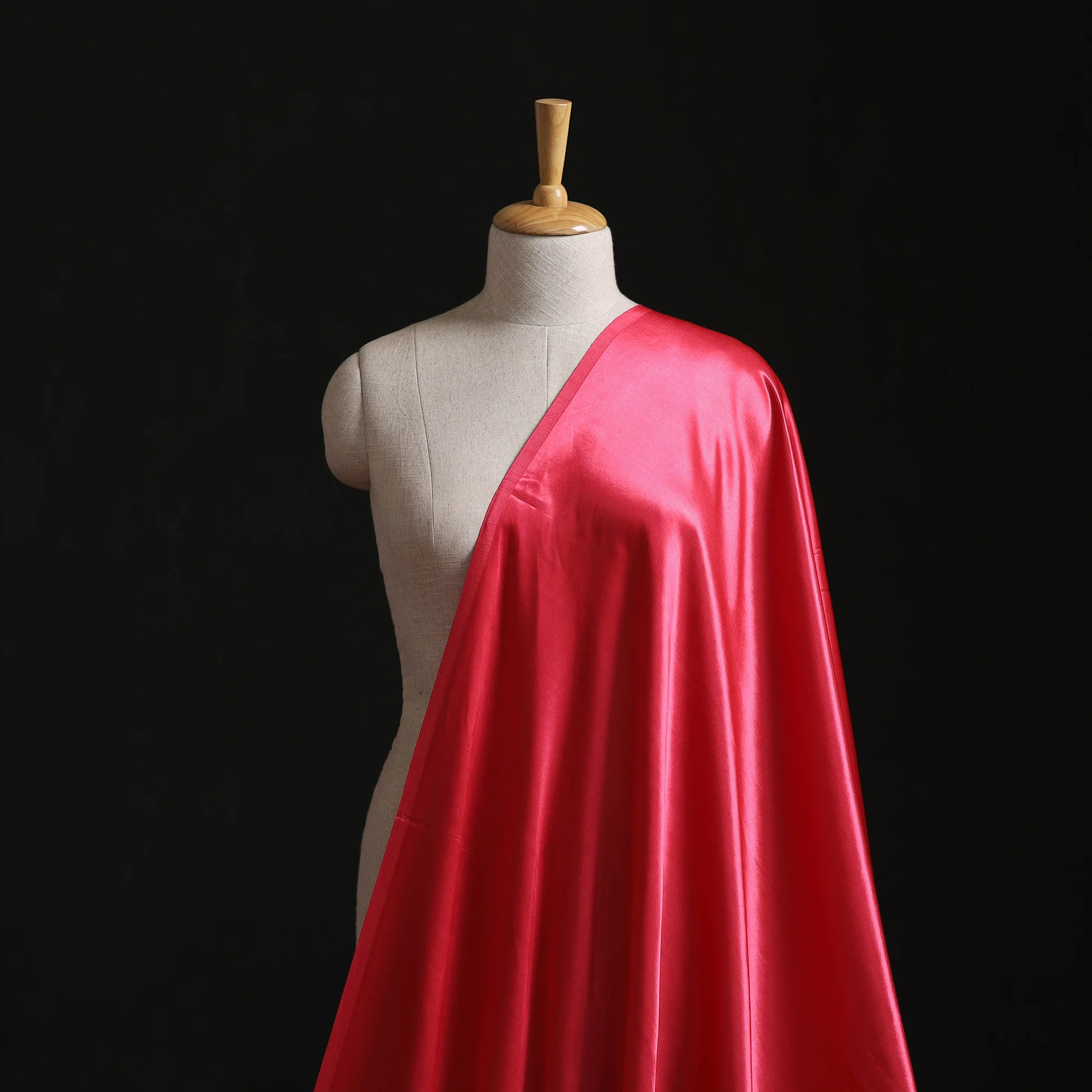 Pure Mashru Silk Plain Fabric (Width - 46 in) 01 - Image 2