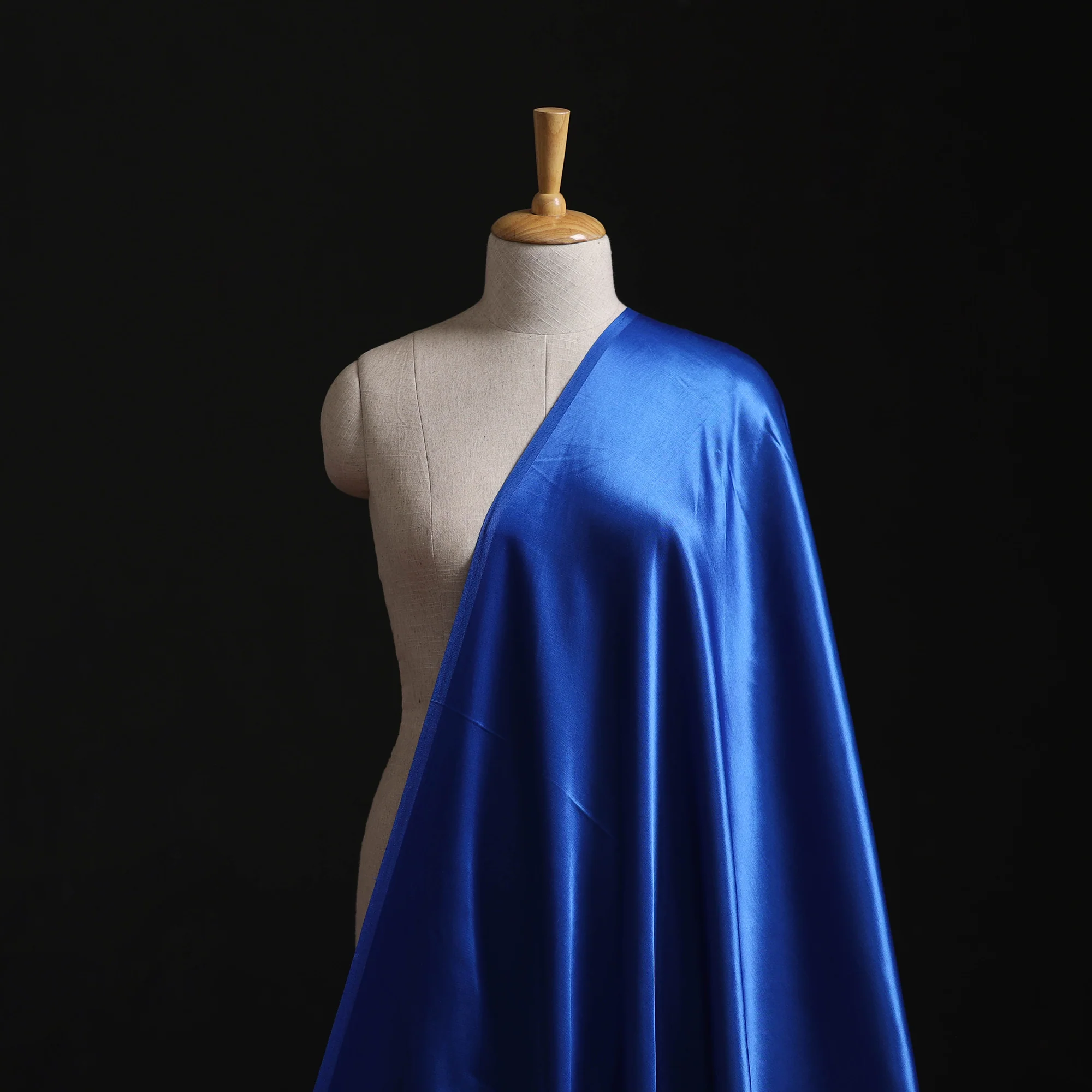 Pure Mashru Silk Plain Fabric (Width - 46 in) 02 - Image 2