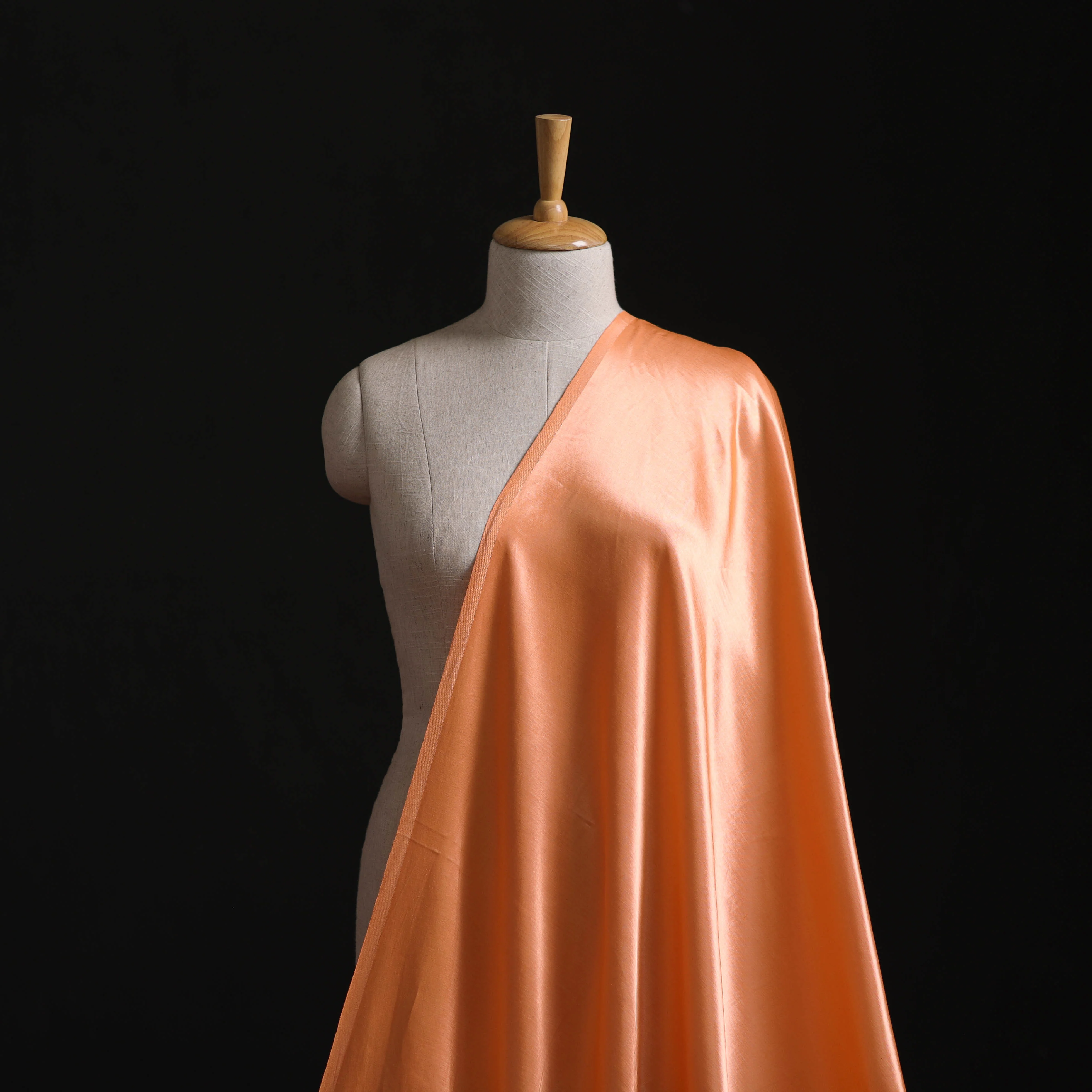 Pure Mashru Silk Plain Fabric (Width - 46 in) 03 - Image 2