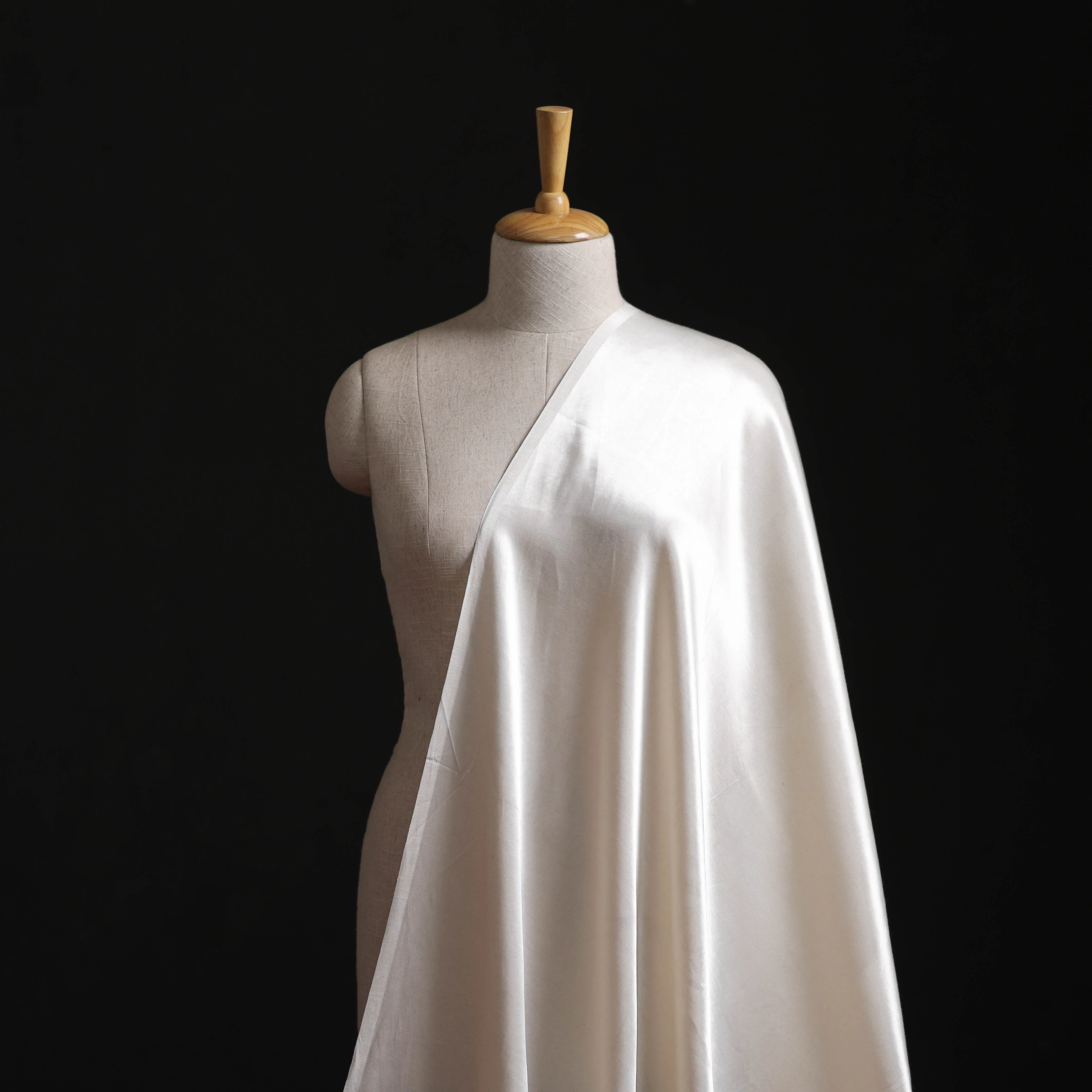 Pure Mashru Silk Plain Fabric (Width - 46 in) 04 - Image 2