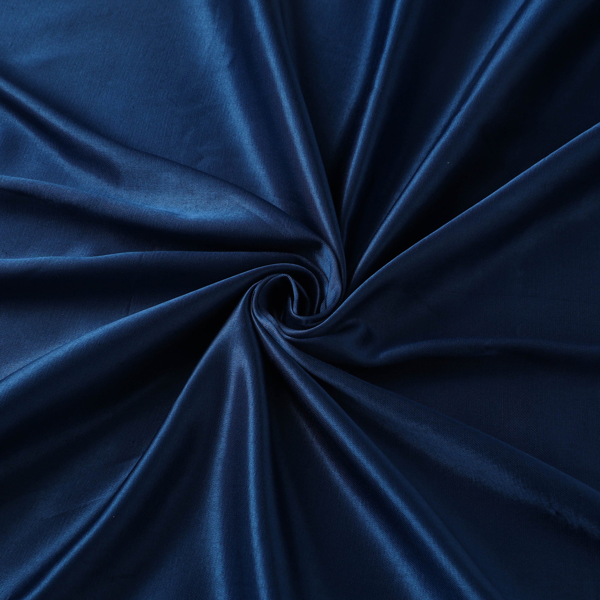 Blue - Pure Mashru Silk Plain Fabric (Width - 46 in) 08