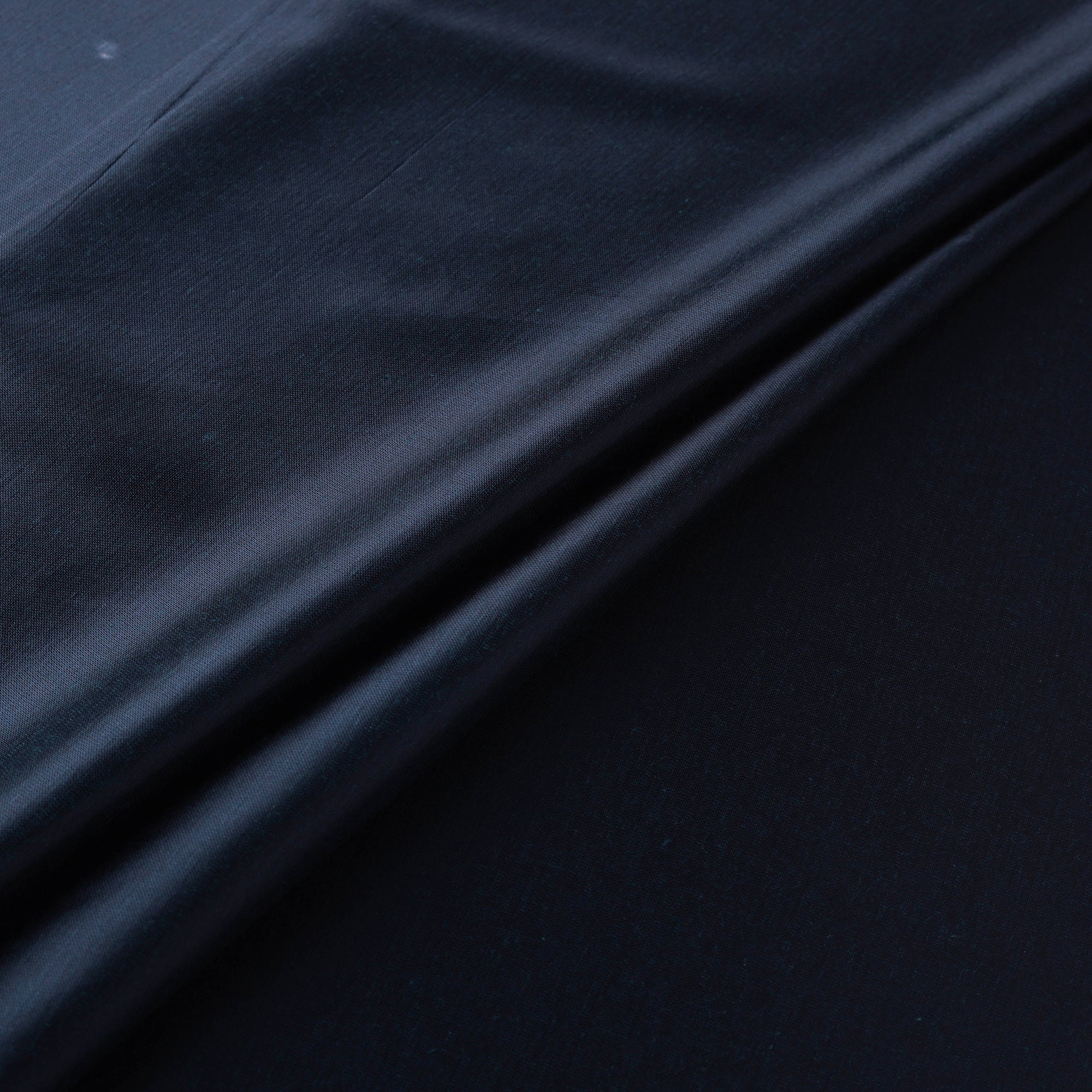 Blue - Pure Mashru Silk Plain Fabric (Width - 46 in) 11 - Image 2
