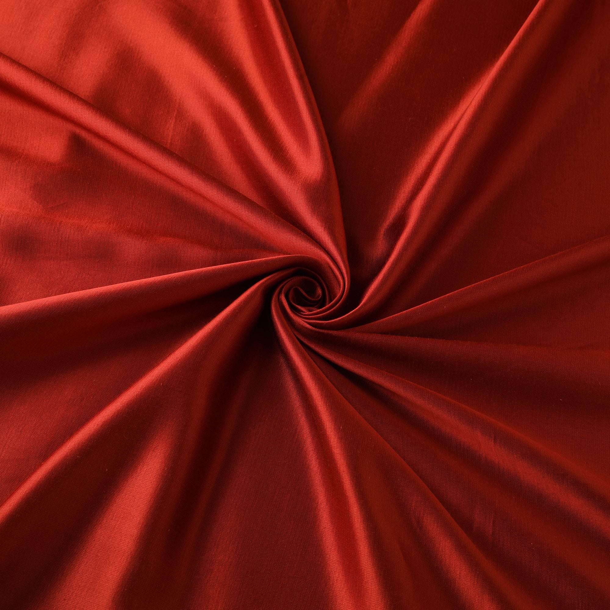 Red - Pure Mashru Silk Plain Fabric (Width - 46 in) 17 - Image 3