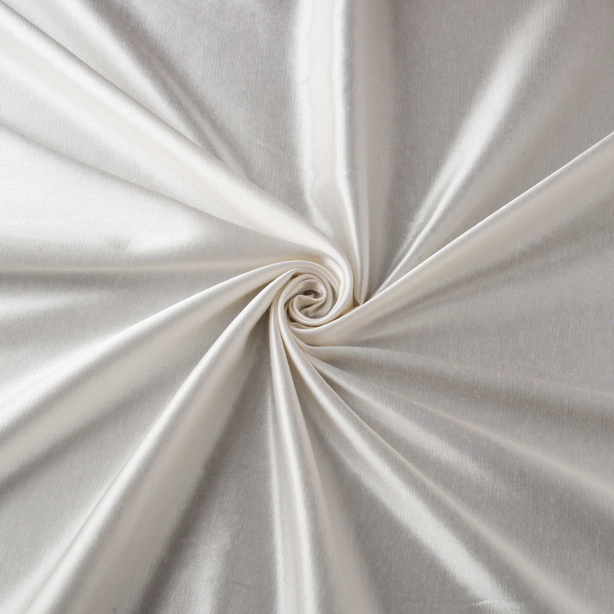 White - Pure Mashru Silk Plain Fabric (Width - 46 in) 19 - Image 3