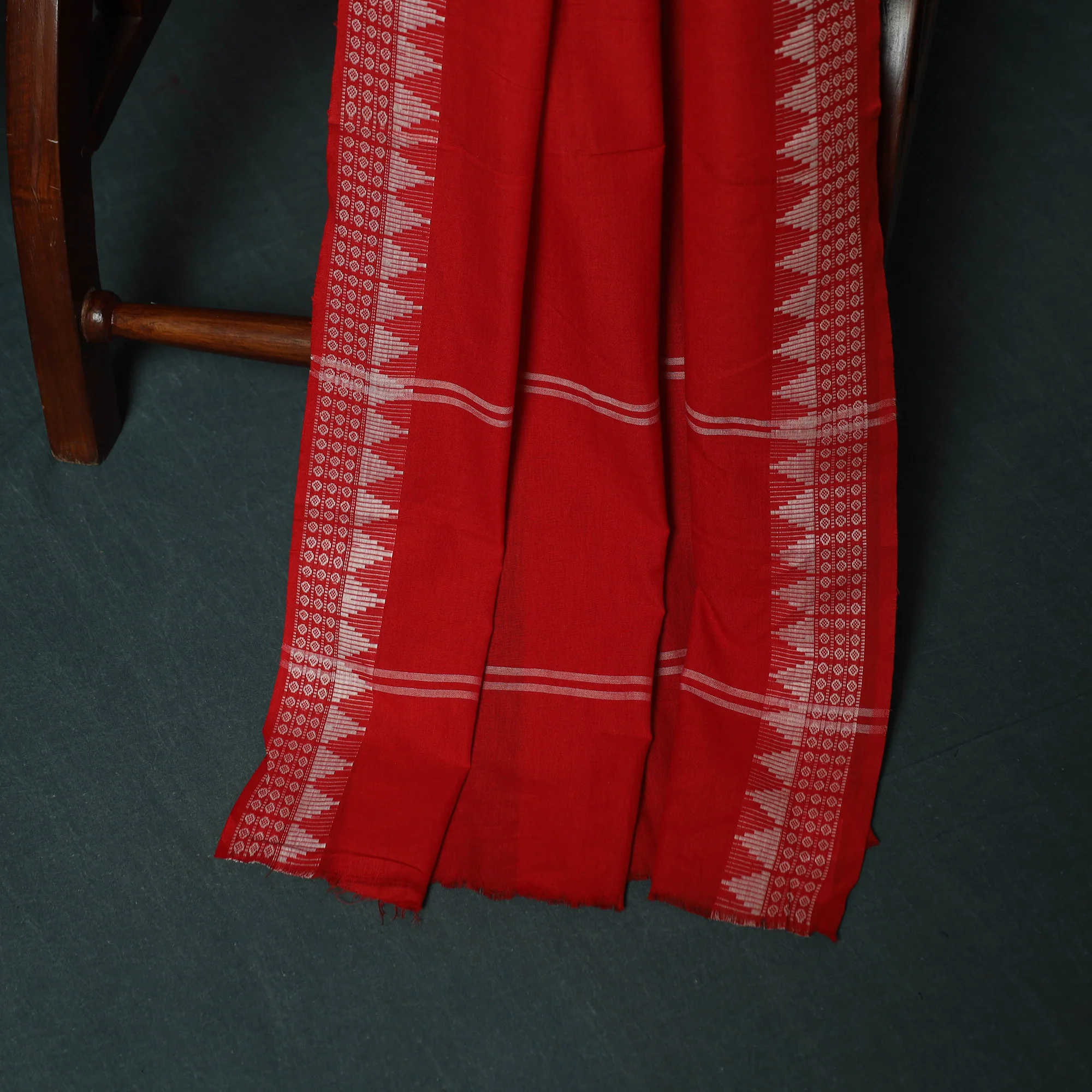 Sambalpuri Ikat Cotton 3pc Unstitched Dress Material Suit Set 13 - Image 4
