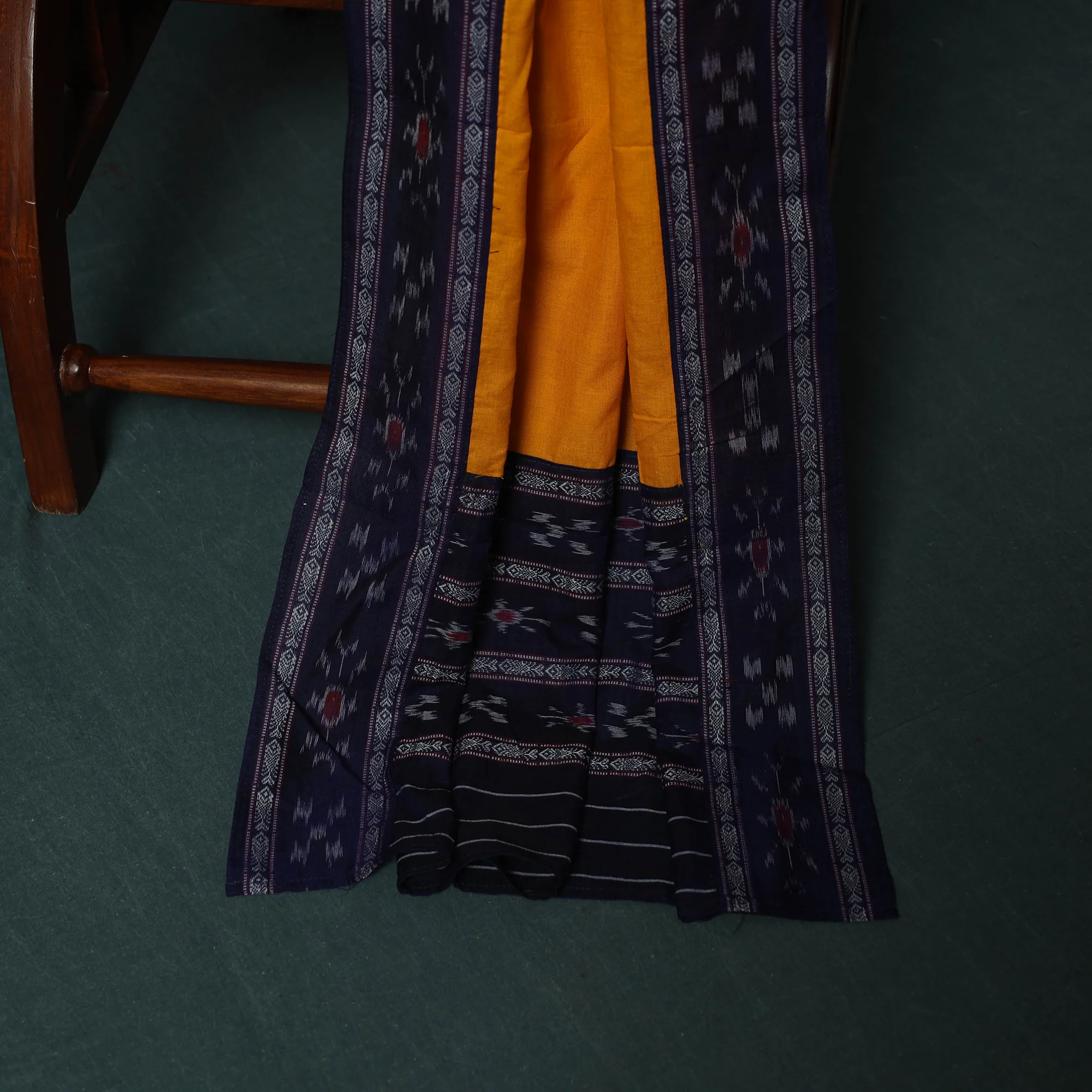 Sambalpuri Ikat Cotton 3pc Unstitched Dress Material Suit Set 21 - Image 3