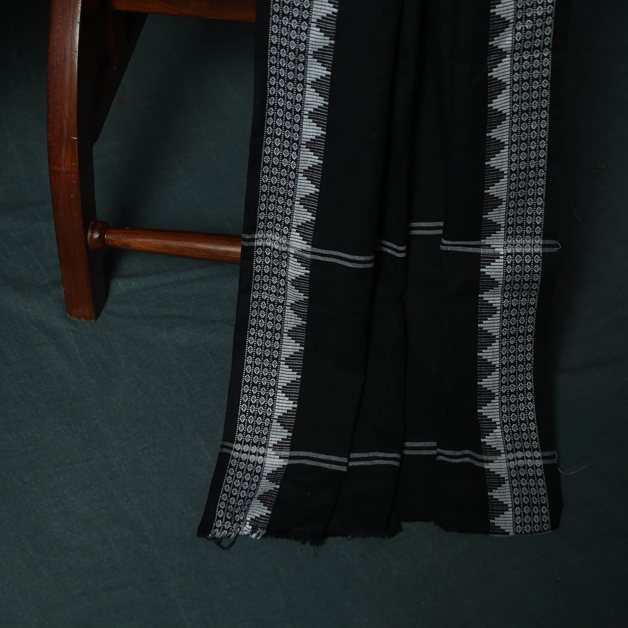 Sambalpuri Ikat Cotton 3pc Unstitched Dress Material Suit Set 28 - Image 4