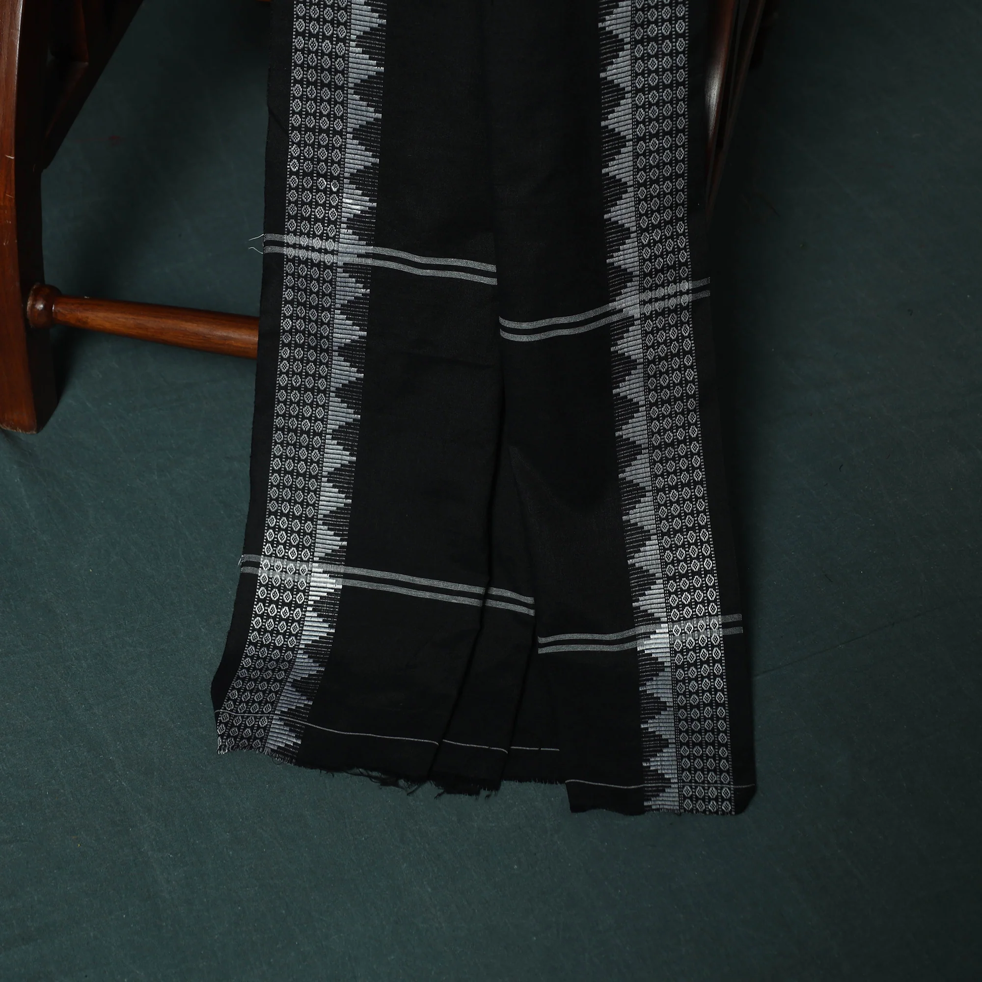 Sambalpuri Ikat Cotton 3pc Unstitched Dress Material Suit Set 32 - Image 4