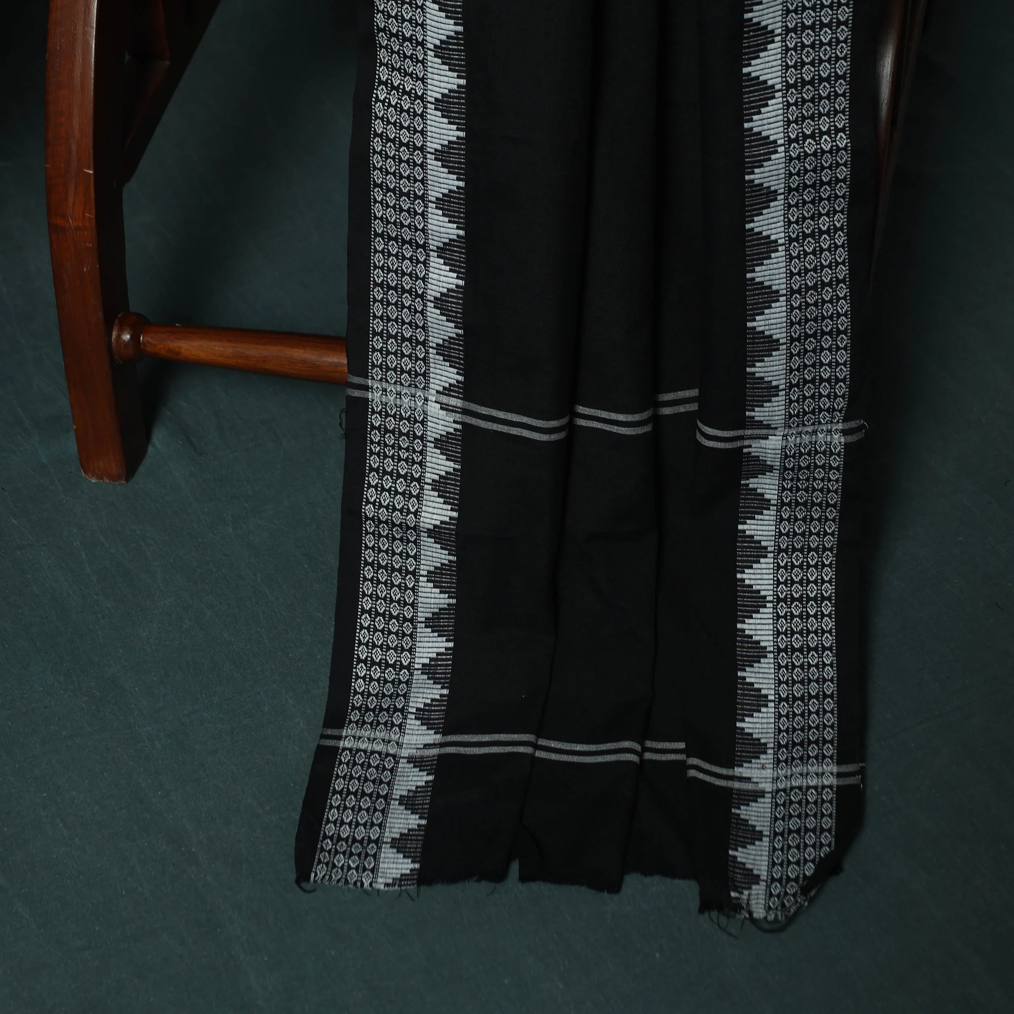 Sambalpuri Ikat Cotton 3pc Unstitched Dress Material Suit Set 33 - Image 4