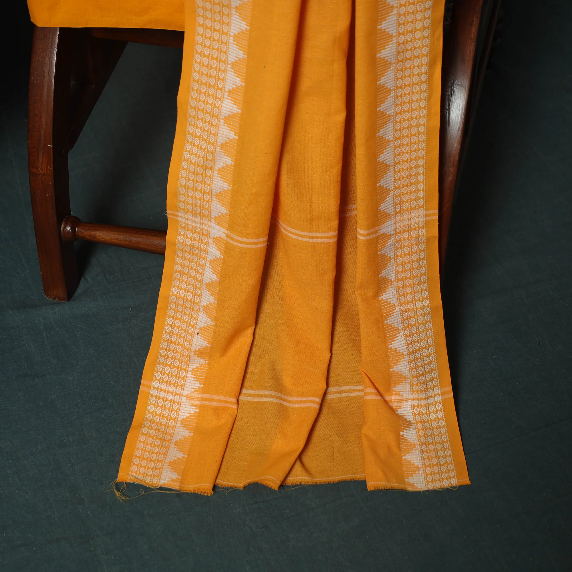 Sambalpuri Ikat Cotton 3pc Unstitched Dress Material Suit Set 35 - Image 4