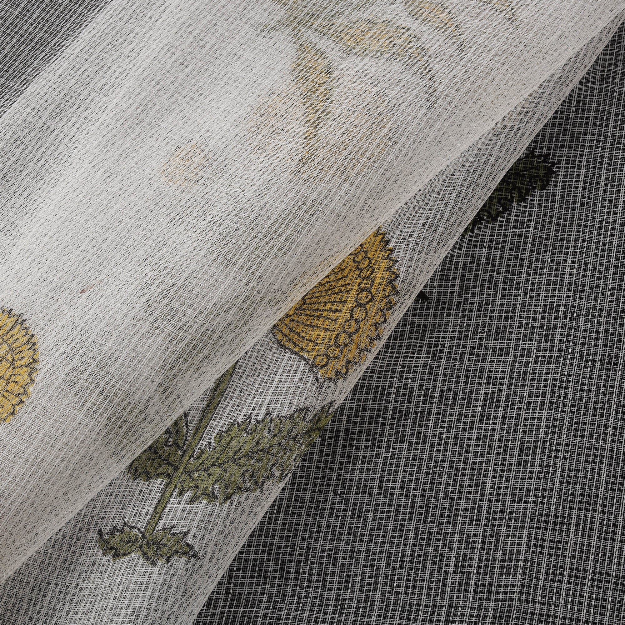 Sanganeri Hand Block Mughal Butta Print Kota Doria Cotton Fabric 18