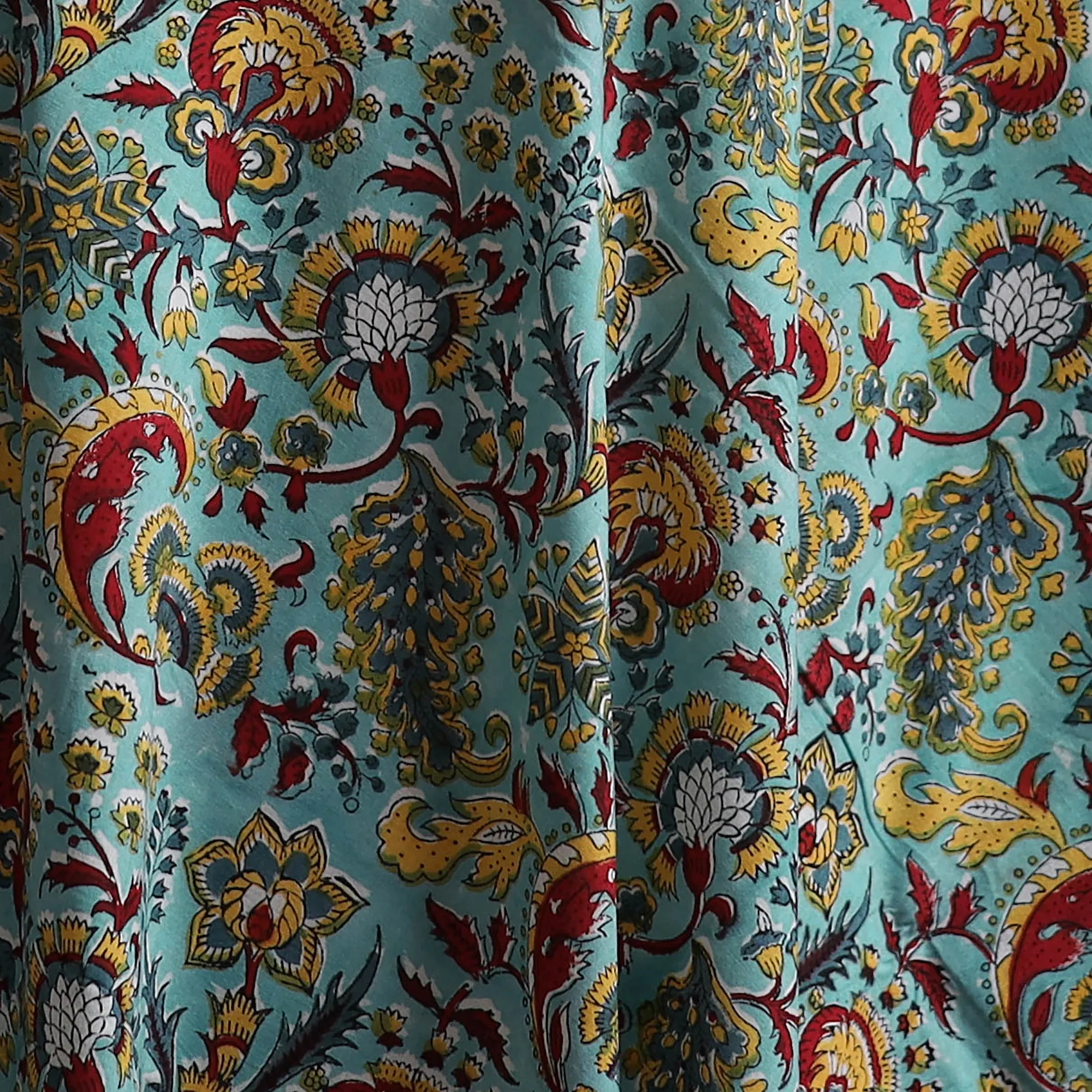 Sanganeri Hand Block Print Pure Cotton Fabric 05 - Image 3