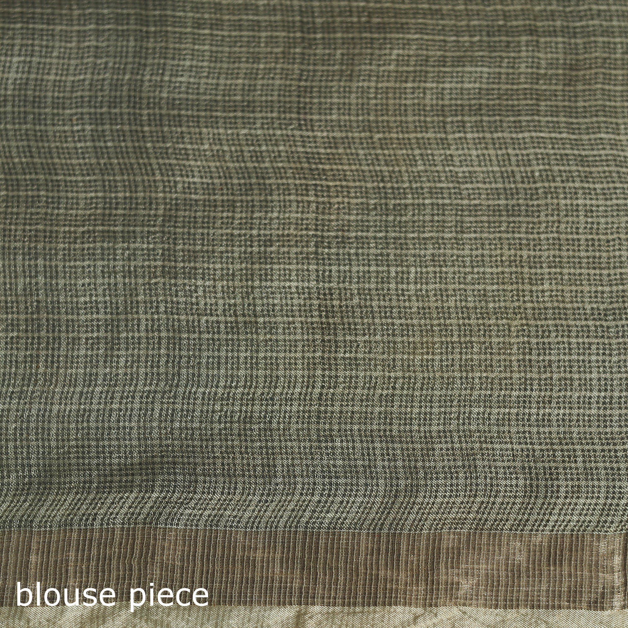 Shibori Tie-Dye Kota Doria Silk Saree 34 - Image 5