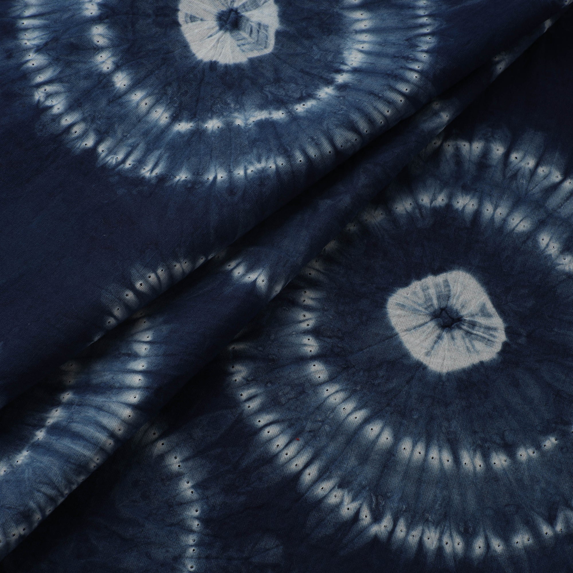 Blue - Shibori Tie-Dye Pure Cotton Fabric 07 - Image 2