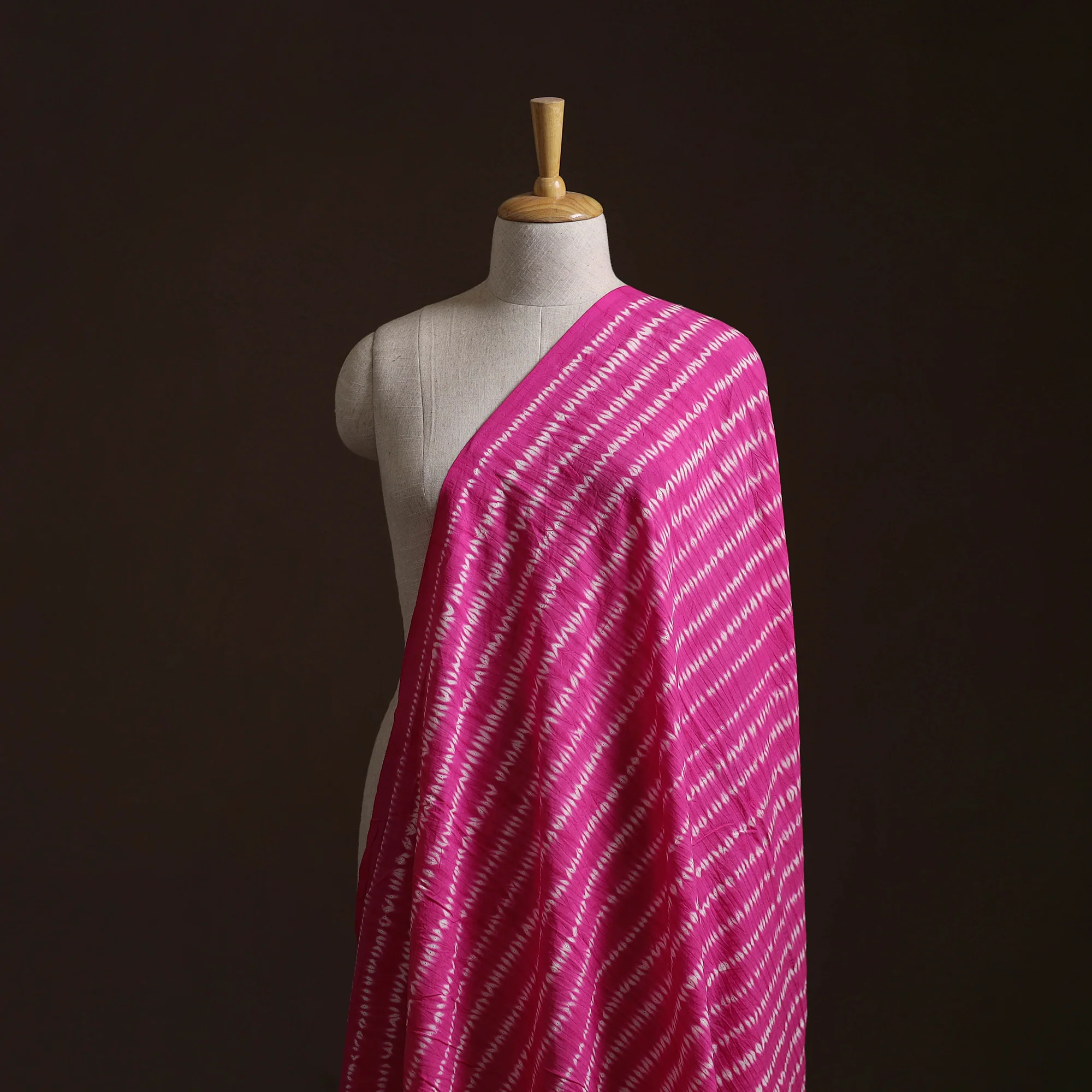 Pink - Shibori Tie-Dye Pure Cotton Fabric 24