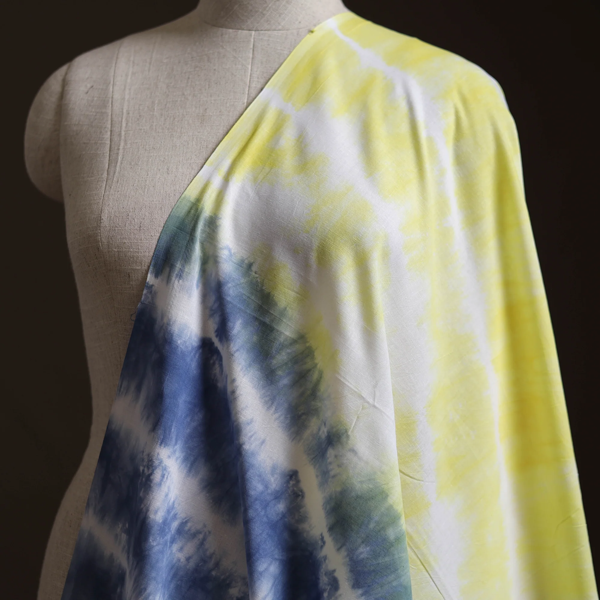Multicolor - Shibori Tie-Dye Pure Mul Cotton Fabric 06 - Image 2