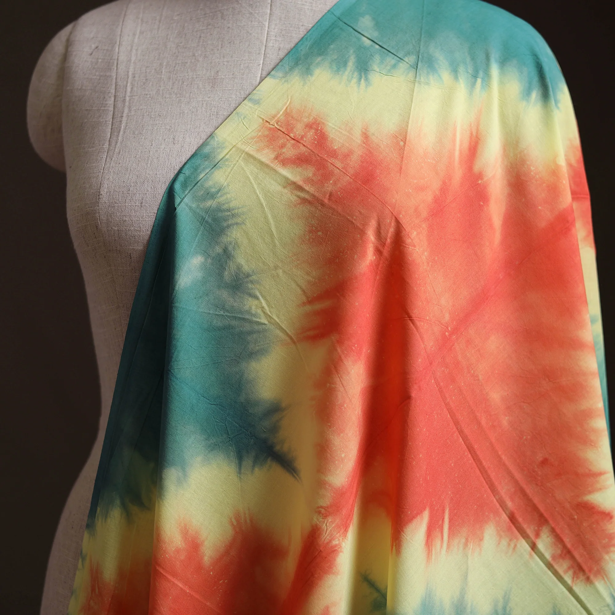 Multicolor - Shibori Tie-Dye Pure Mul Cotton Fabric 29 - Image 2