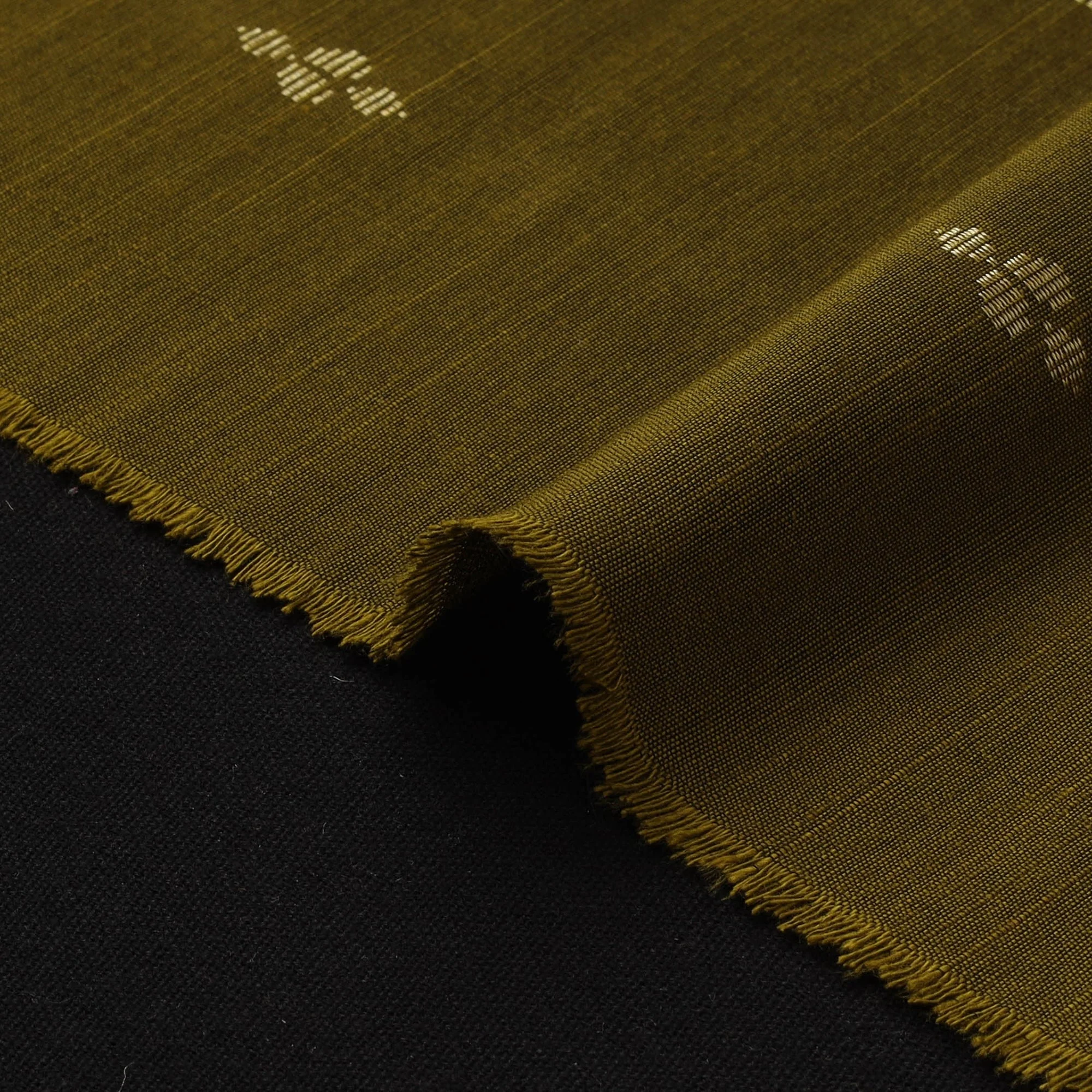 Green - Spun Dupion Viscose Silk Buti Fabric 12 - Image 4
