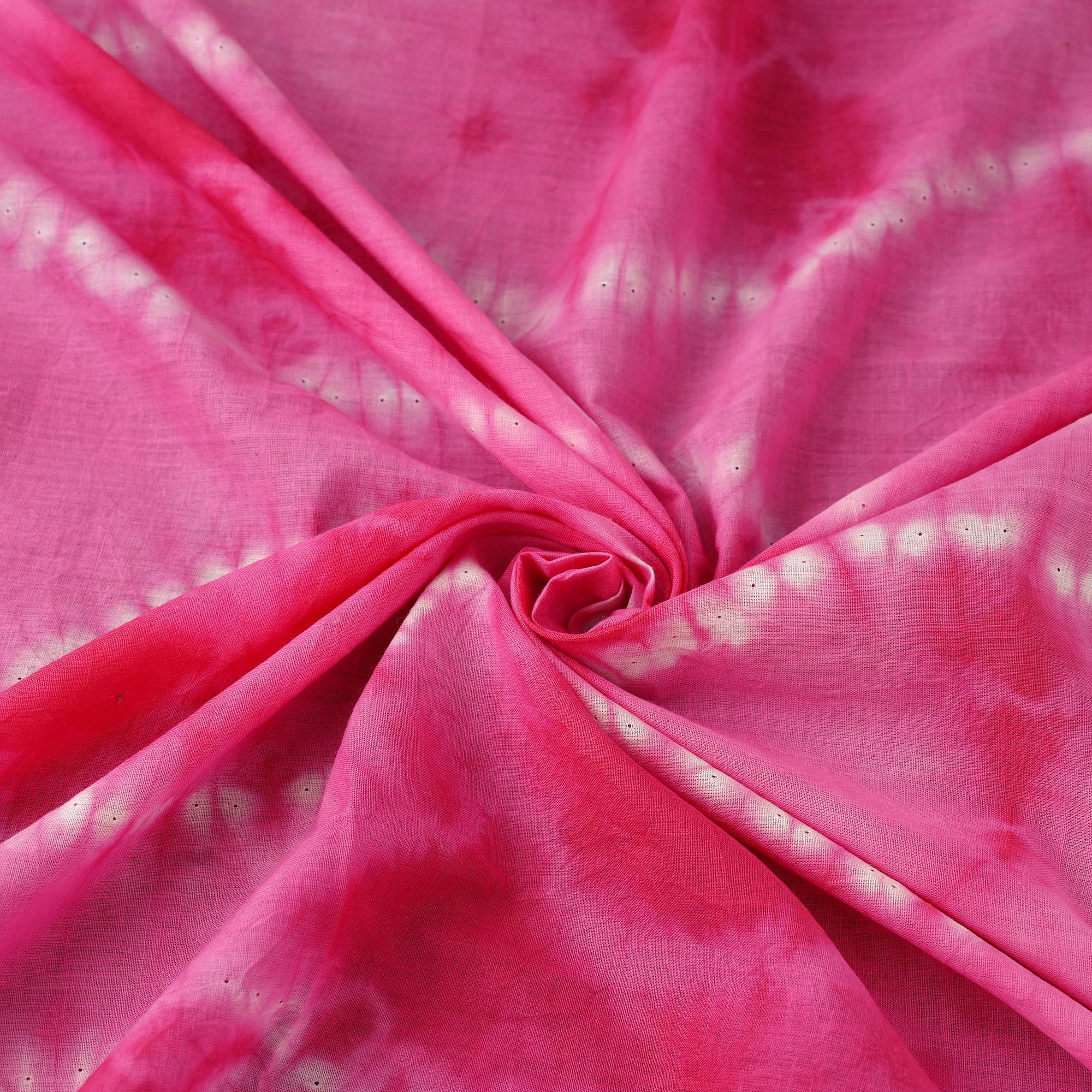 Pink - Tie & Dye Cotton Shibori Fabric 10 - Image 2