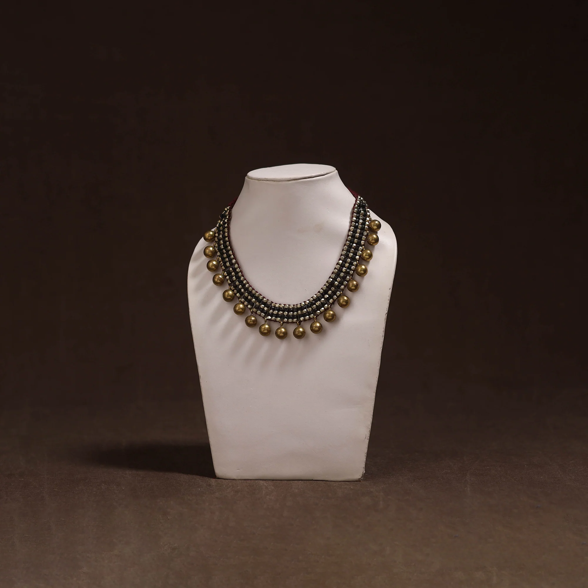 Tribal Odisha Dokra Threadwork Handmade Choker Necklace 29