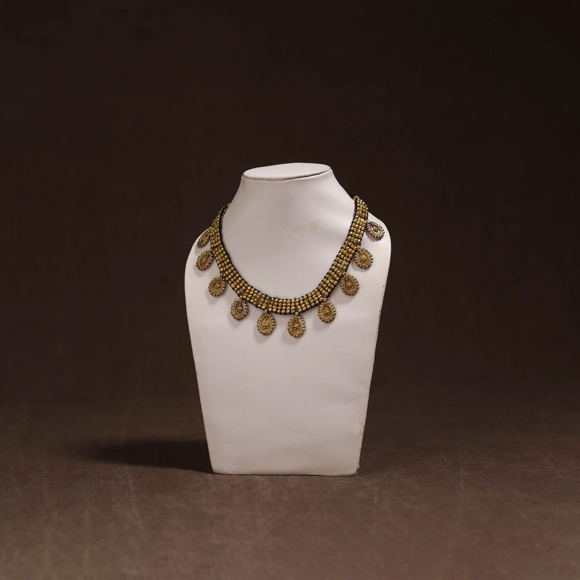 Tribal Odisha Dokra Threadwork Handmade Choker Necklace 32