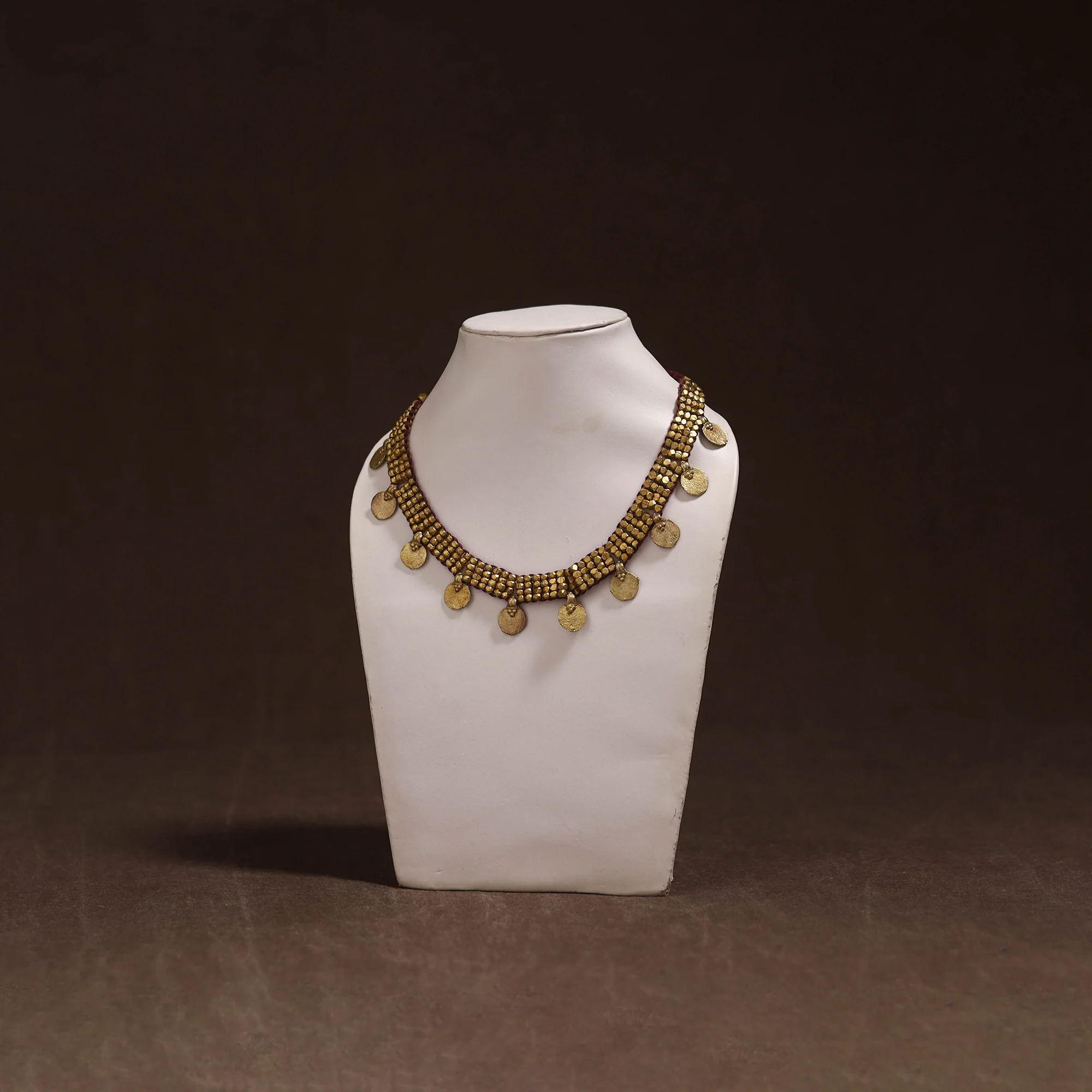 Tribal Odisha Dokra Threadwork Handmade Choker Necklace 33