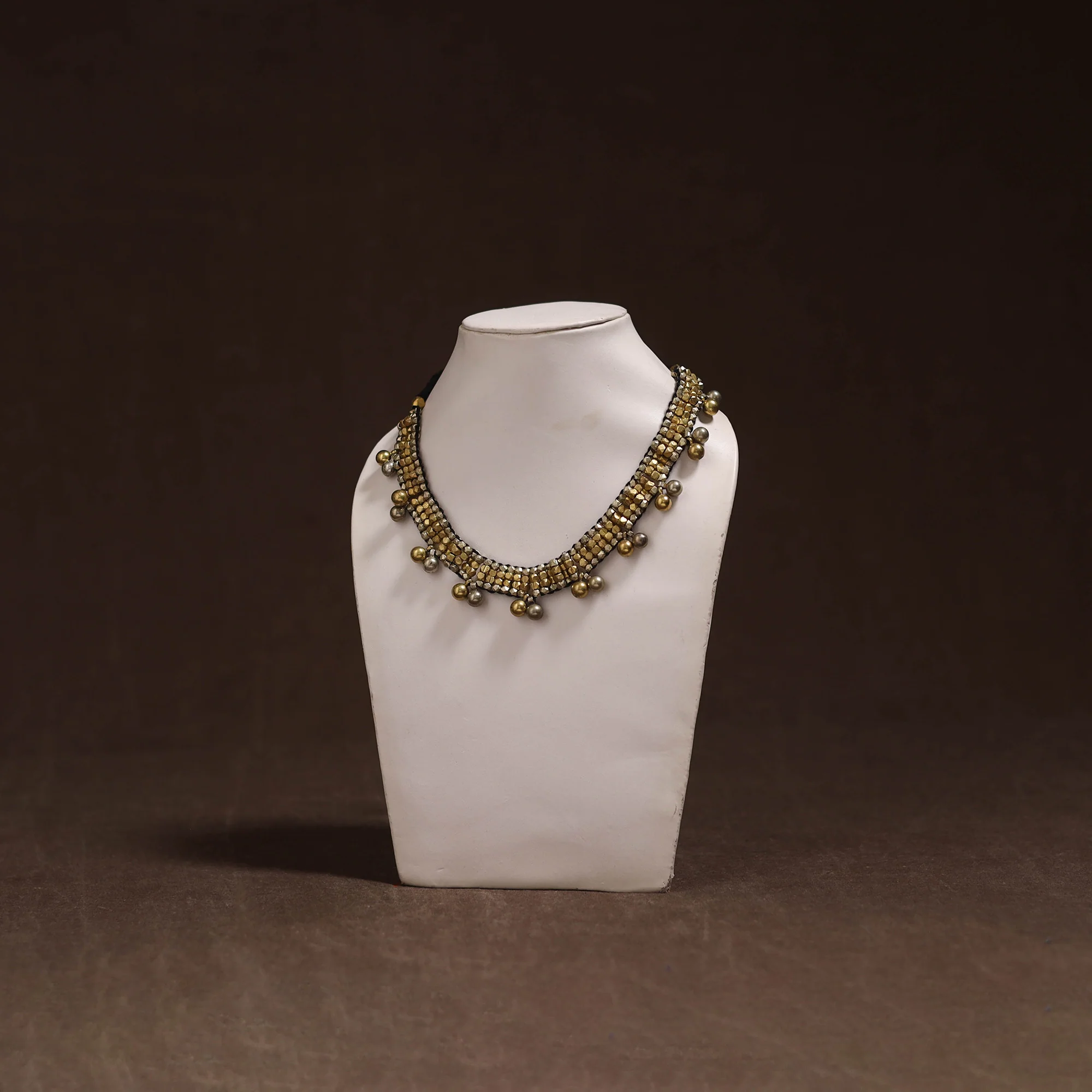 Tribal Odisha Dokra Threadwork Handmade Choker Necklace 43