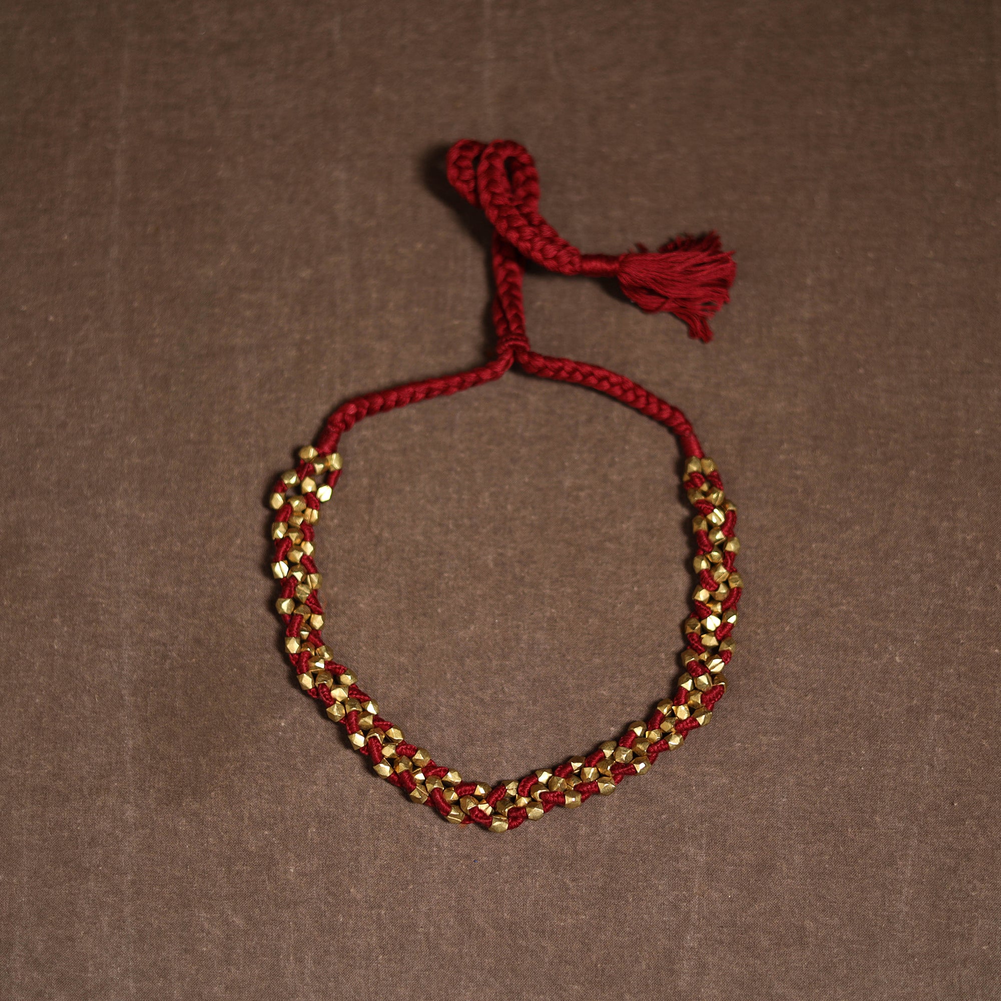 Tribal Odisha Dokra Threadwork Handmade Choker Necklace 71 - Image 3