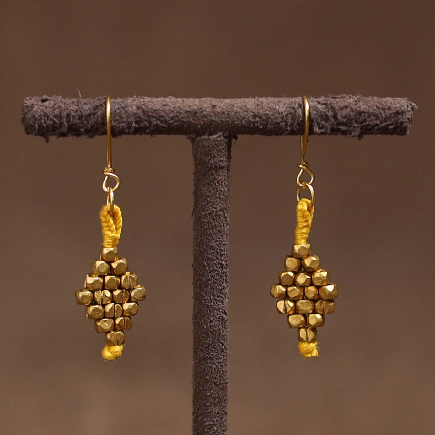 Tribal Odisha Dokra Threadwork Handmade Earrings 78 - Image 2