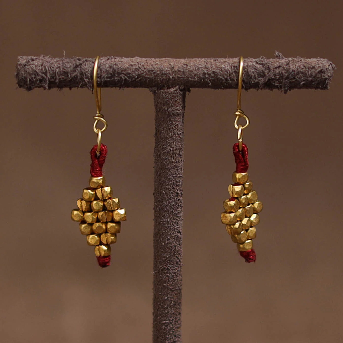 Tribal Odisha Dokra Threadwork Handmade Earrings 81 - Image 2