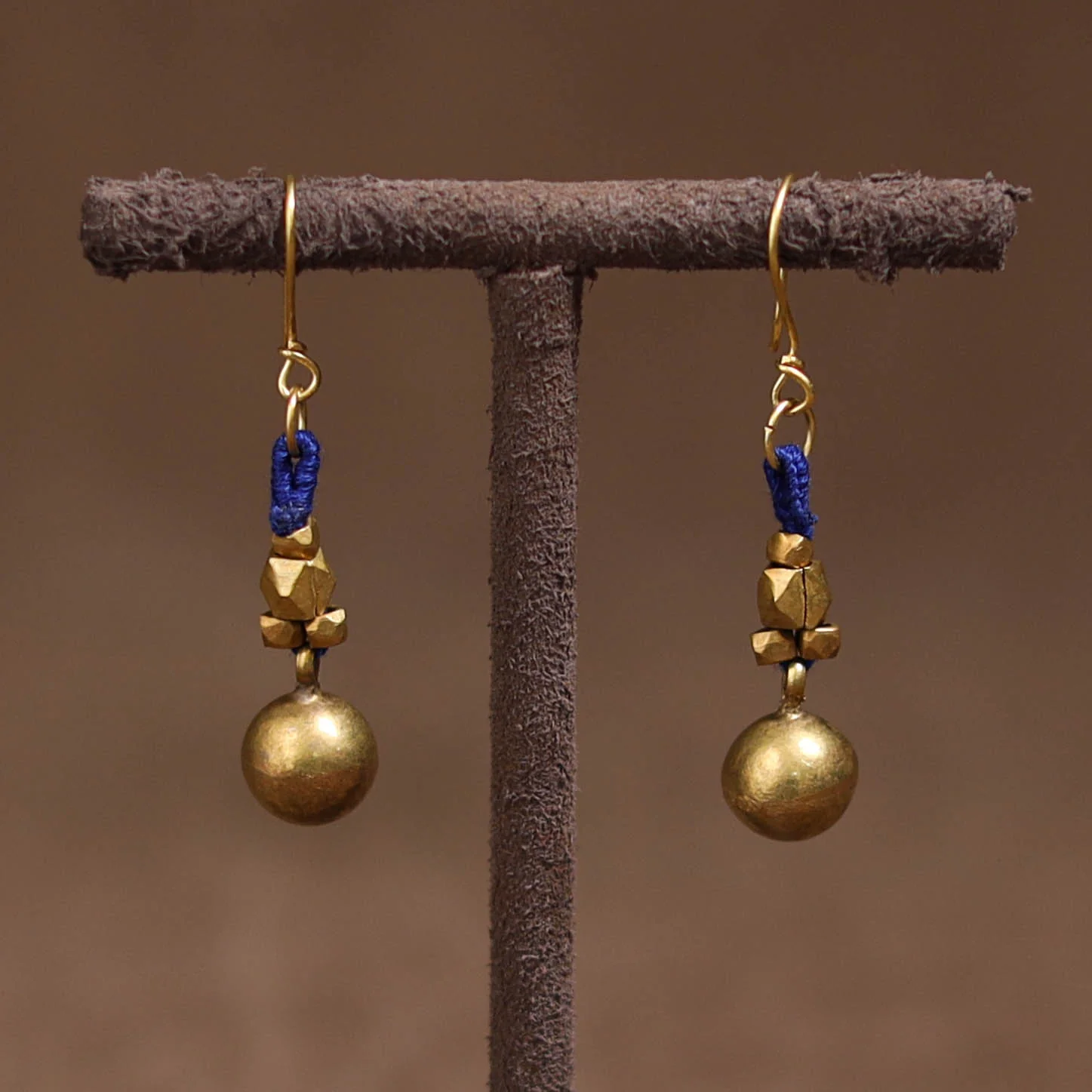 Tribal Odisha Dokra Threadwork Handmade Earrings 98 - Image 2