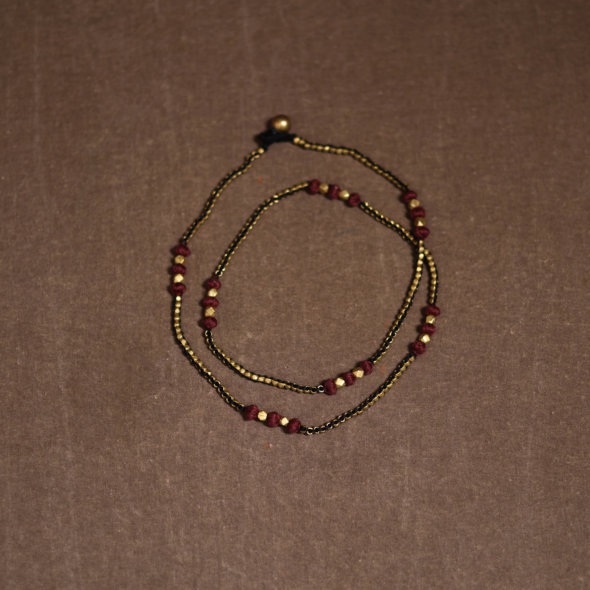Tribal Odisha Dokra Threadwork Handmade Long Necklace 14 - Image 3