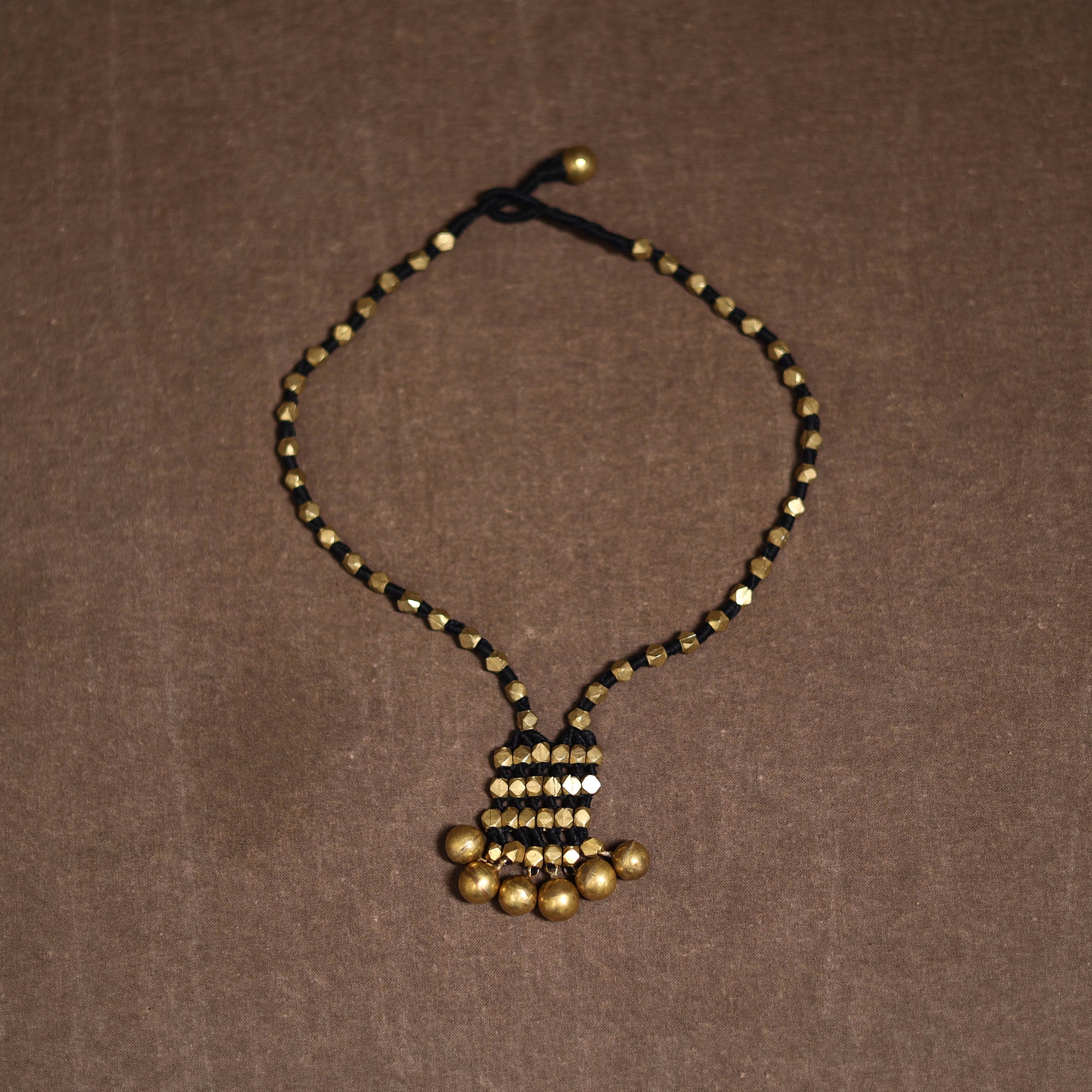 Tribal Odisha Dokra Threadwork Handmade Necklace 68 - Image 3
