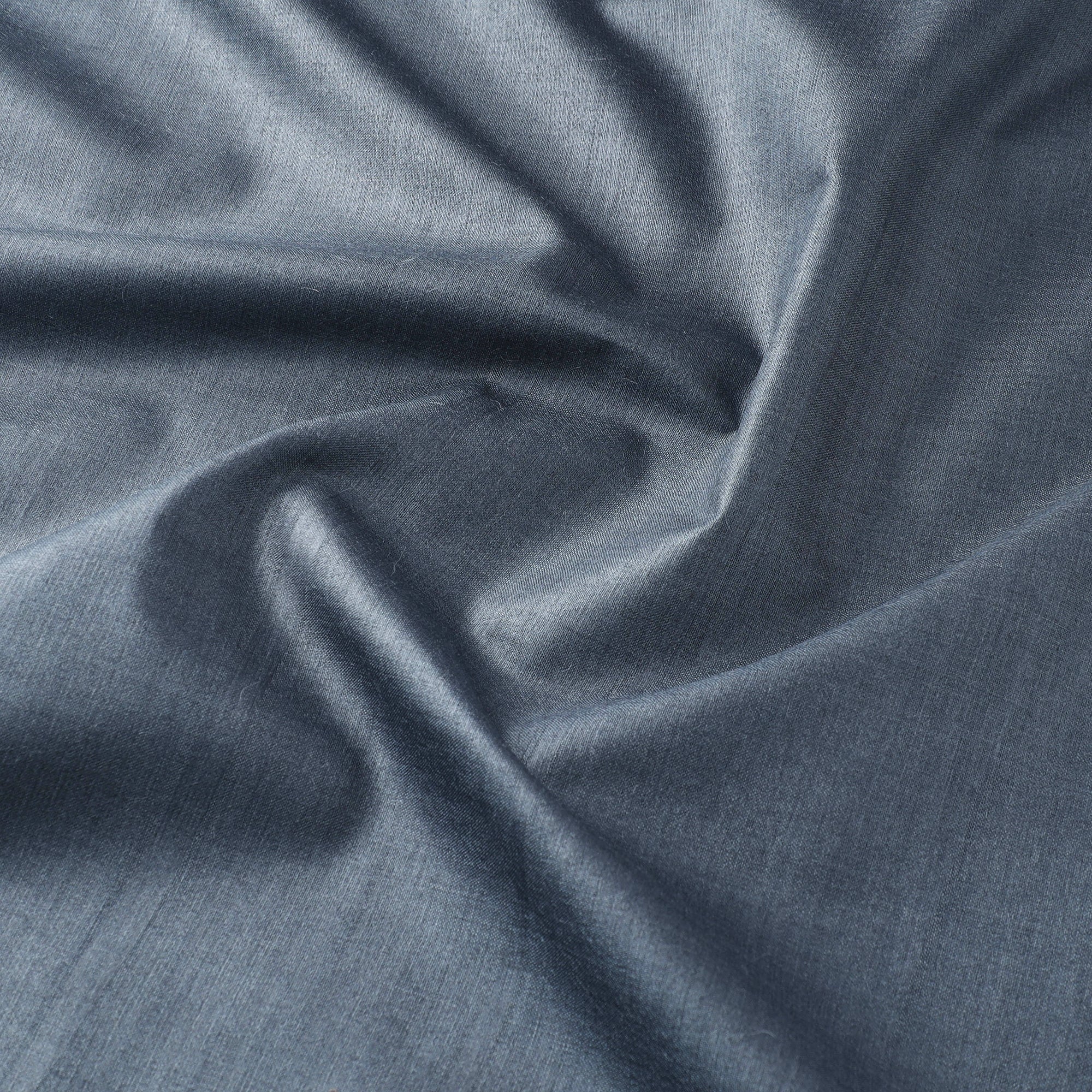 Vidarbha Tussar x Muga Silk Handwoven Plain Fabric 15 - Image 3