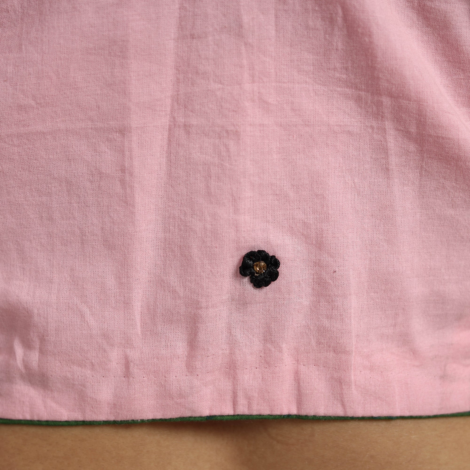 Pink - Hand Embroidery Cotton Blouse 04 - Image 7