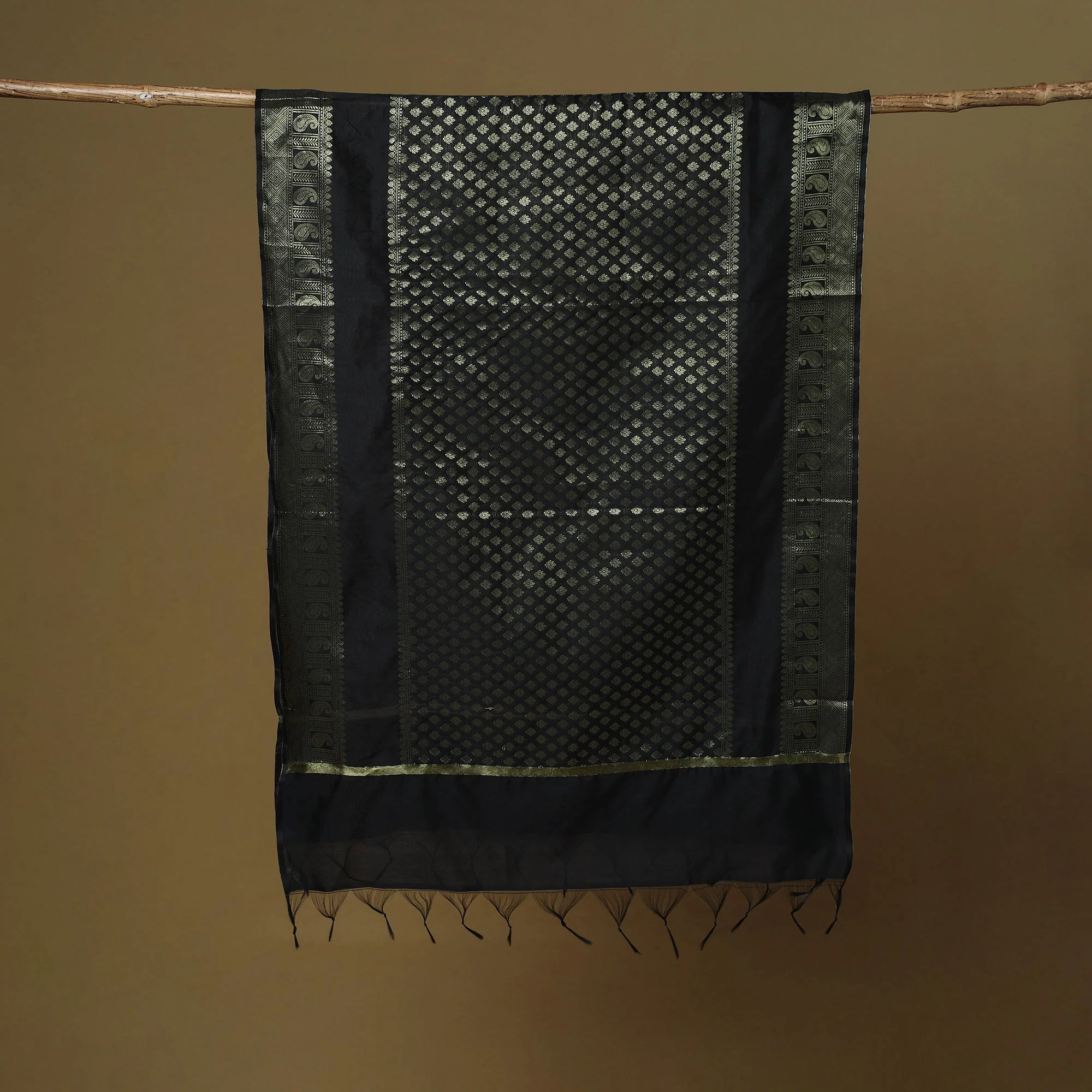 Zari Work Silk Banarasi Dupatta 30 - Image 5